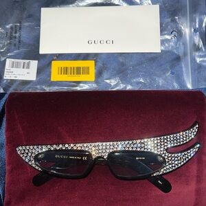 Gucci asymmetrical Avana sunglasses BRAND NEW never worn.